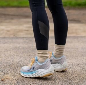 Altra Women's Via Olympus Light Gray & Blue Chunky Running Sneakers